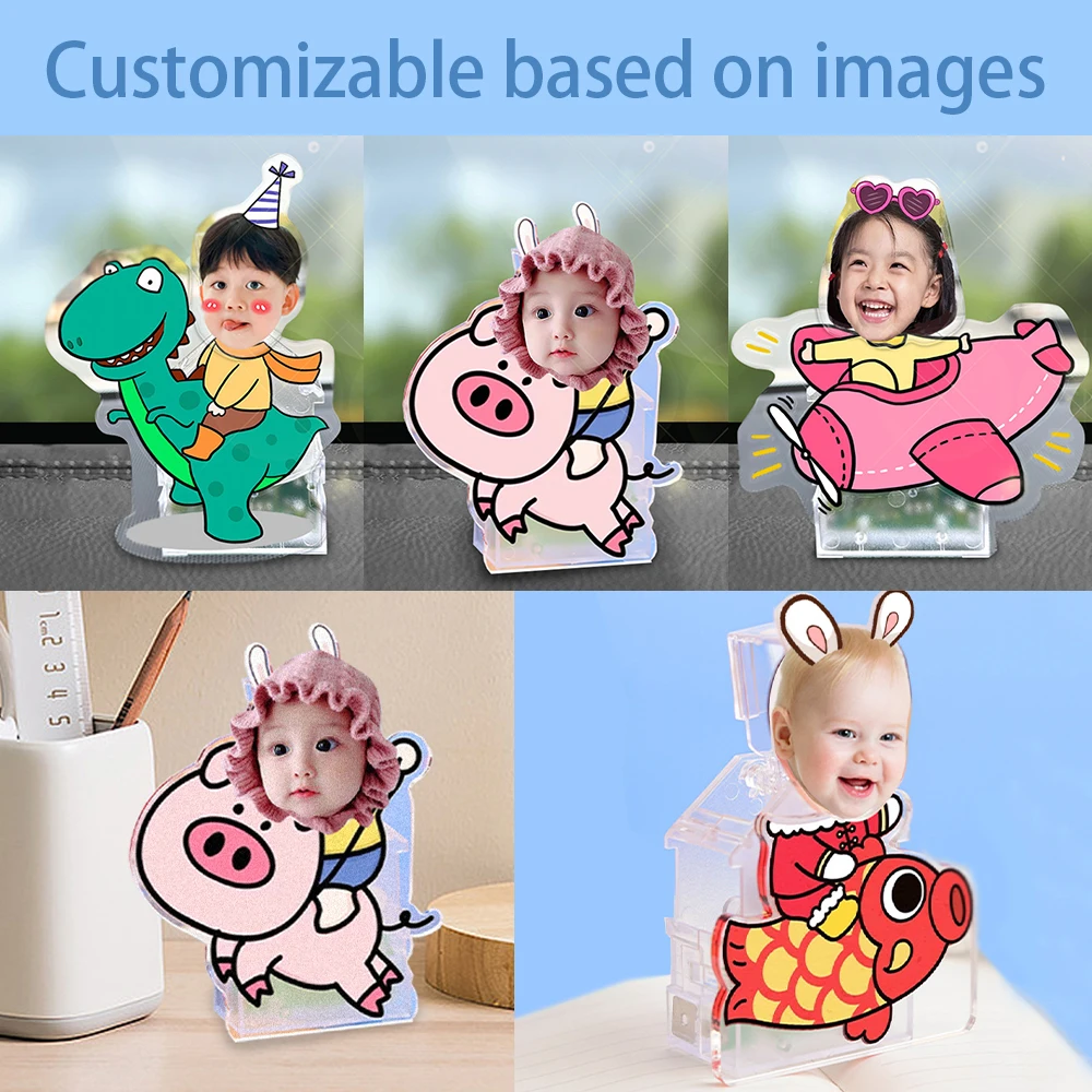 Ead ornament for car decoration diy custom your picture photo personalized acrylic auto thumb200