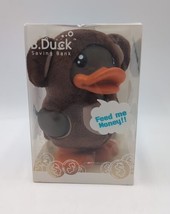 B. Duck Semk 7&quot; Monkey Rubber Duck Coin Piggy Savings Bank Brown Boy Baby shower - £15.46 GBP