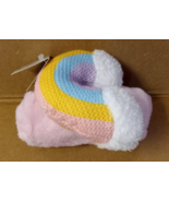Moon and Stars Rainbow Plush Lovey Pink Blanket 12&quot; x 12&quot; Ages 0+ - $188.52 MXN
