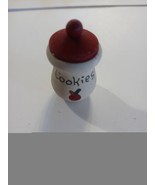 Handmade wooden miniature Cookie Jar with Apple design  - $4.01 CAD