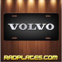 VOLVO Inspired Art on Black Simulated Carbon Fiber Aluminum license plate - $19.67