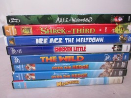 Lot of 8 Walt Disney Kids DVD Movies Chicken Little The Wild Over Hedge ... - £15.18 GBP