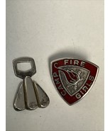 Sterling Silver Camp Fire Girls Pin &amp; Trail Seeker Charm - $27.01 CAD