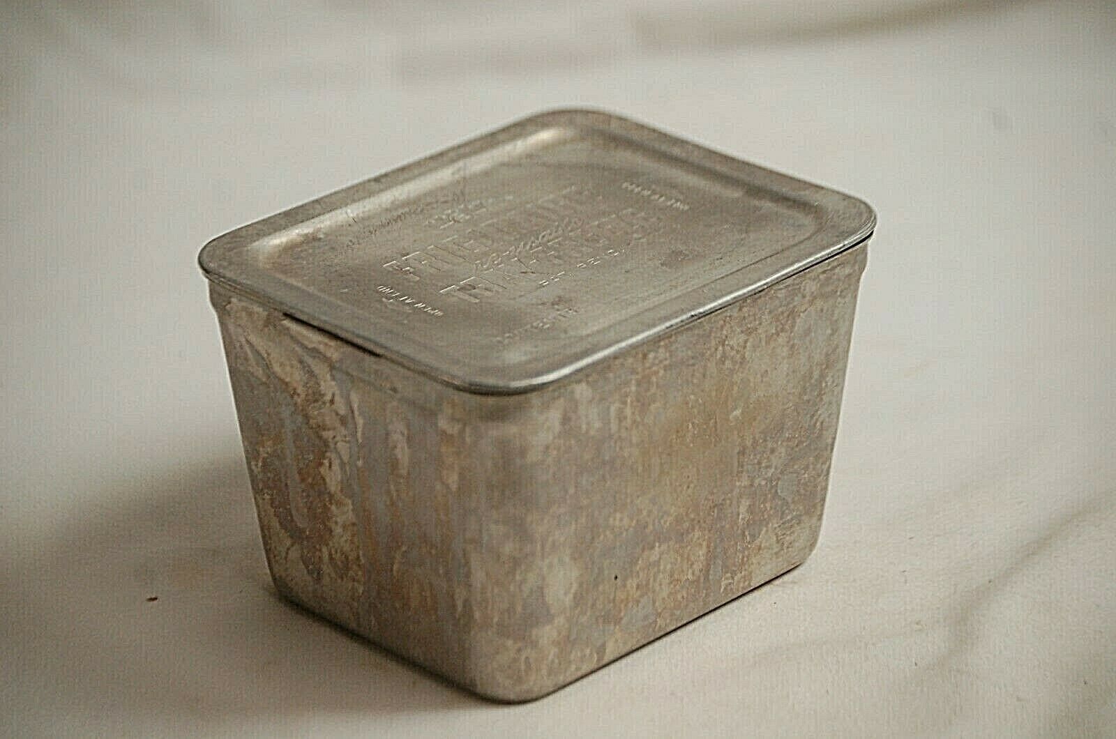 Vintage 1950s Frigidaire Re-Usable Tray Freeze Silver Aluminum Tin Retro... - $14.84