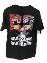 Super Bro Super Bowl XLVII John Jim Harbaugh Ravens 49er&#39;s Sz XL Mens  - £31.95 GBP