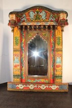 Incredible Asian-Inspired Wooden Carved Mirror - $550.00