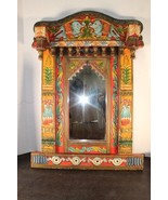 Incredible Asian-Inspired Wooden Carved Mirror - £432.49 GBP