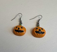 Halloween Pumpkin Earrings Costume Fashion Jewelry - £12.21 GBP