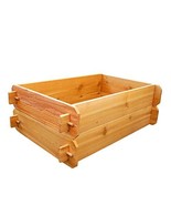 Timberlane Gardens Raised Bed Kit Double Deep (Two 2x3) Western Red Ceda... - £60.93 GBP