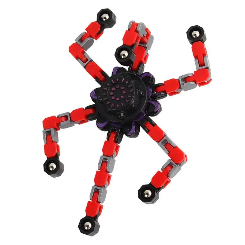 Fingertip Mechanical Gyro Deformable Children&#39;s Creative Spinner Toy Fun - £8.72 GBP