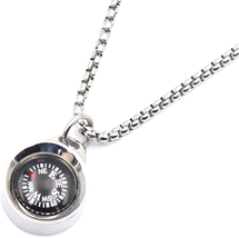 Compass Necklace,Mini Pocket Compass,Camping Hiking Metal Survival Compa... - £19.51 GBP