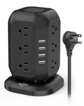 Power Strip Tower with USB Ports-AiJoy Surge Protector with 12 AC Outlet and ... - £44.66 GBP