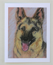 German Shephard Dog Art Note Cards Solomon - £9.87 GBP
