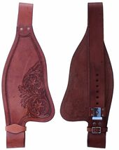 Horse Horse Western Adult Tooled Leather Replacement Saddle Fenders 5263 - $64.99