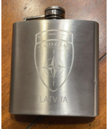 LATVIA LAVIJA eFP BATTLE GROUP NATO-OTAN  6 oz FLASK - $456.75 MXN