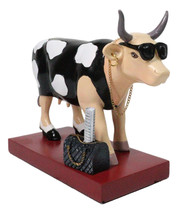 Cow Parade Diva Goddess of Fashion A Bull With Black Purse Collector&#39;s F... - €41,33 EUR