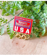 Vintage 1996 Red &amp; Gold Olympics Sports Illustrated USA Olympic Team Pin... - $17.13 CAD