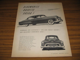 1950 Vintage Ad Oldsmobile 98 4-Door Rocket Engine Olds Hydra-Matic Drive - £11.36 GBP