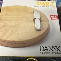 Dansk Cheese Board with Stainless Steel Cheese Knife - £28.44 GBP