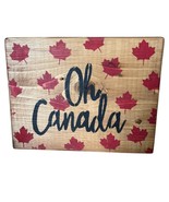  Hand-Painted Canadian Pride Wood Decor – Rustic Signs - HAPPY CANADA DAY! - $197.63 MXN