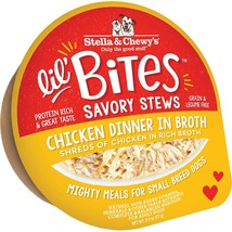 Stella and Chewys Dog Lil Bites Savory Stew Chicken 2.7oz. (Case of 12) - £31.50 GBP