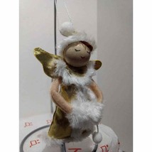 Fabric Ornament - Angel with Wooden Head - £10.04 GBP