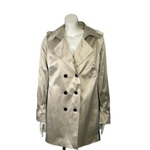 Joan Rivers Trench Coat Womens XL Khaki Button Up Classic Trench - £27.72 GBP