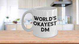 Worlds Okayest DM Mug Okest Dungeon Master DnD Christmas Birthday Gift C... - £15.42 GBP