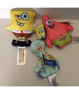 NEW Spongebob Patrick &amp; Squidward Mini 4&#39;&#39; Plush Dolls - $21.37 CAD