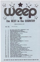 VINTAGE WEEP 108 FM Pittsburgh March 6 1977 Music Survey Tom Jones #1 - £11.67 GBP