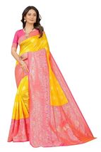 Saree Fabric:- Banarasi Silk Kanchipuram Silk Saree- 5.5 Meter -Blouse-0... - $45.99