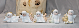 Angels Cherubs and Animal Friends Ornaments Ceramic Small Decorative Whi... - £9.95 GBP