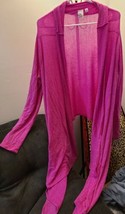 Oh!mg Sz Medium Women&#39;s Long Sleeve Draped Cardigan (E6) - $12.20