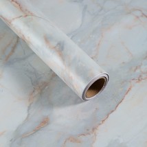 Boobest 15.74&quot;X196&quot; Marble Contact Paper For Countertops Wrap Waterproof Marble - £28.24 GBP