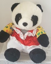 Vintage Sugar Loaf Panda Bear Plush Stuffed Animal 1996 Retro 90s  - $19.34