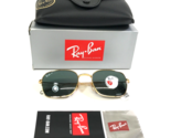 Ray-Ban Sunglasses RB3706 001/O9 CHROMANCE Polished Gold Frames Green Le... - £124.59 GBP