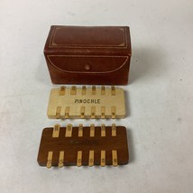 Vintage Wooden Pinochle Game In Case - No instructions Or Box - Austria - $9.89