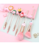 6pcs Cute Funny Pink Pig Cartoon Gift For Women Kids Cosmetic Makeup Bru... - £18.76 GBP