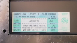 AEROSMITH - SEPT. 28th 1994 SANDSTONE AMPHITHEATRE WHOLE UNUSED CONCERT ... - €17,97 EUR