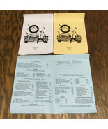 Vintage restaurant diner paper menu lot Denny&#39;s Den Pittsburgh PA movie ... - $19.75