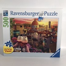 RAVENSBURGER Cozy Wine Terrace 500 Large Piece Jigsaw Puzzle Europe City 2021 - £11.78 GBP