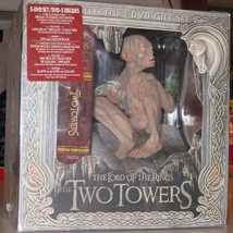 The lord of the rings two towers collectors dvd set with gollum statue - $105.00