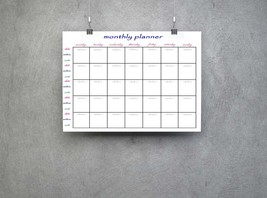 Monthly Planner Printable 2020, Planner inserts, happy planner, A4, A5 - $1.80