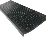 Black Diamond-Plate Non-Slip Rubber Tread Stair Mats From Rubber-Cal Are - $39.98