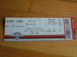 4-7-2013 Detroit Tigers Vs. NY Yankees CC Sabathia Ticket Stubs Lot Of 5 @.99 - £3.94 GBP