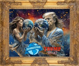 Donald Trump  The World Is Yours Art Print on Canvas - $12,375.00