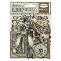Stamperia Cardstock Ephemera Adhesive Paper Cut Outs-Voyages Fantastique... - $37.49