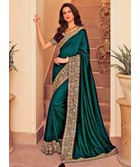 Indian Wedding Saree ethnic blooming silk Sari with Blouse &amp; vibrant col... - £37.14 GBP