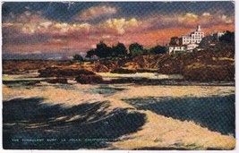 Postcard Turbulent Surf La Jolla California - £1.57 GBP