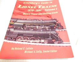 GREENBERG PUBLICATIONS LIONEL 1970-1991 MOTIVE POWER/ROLLDING STOCK  BOO... - $32.50